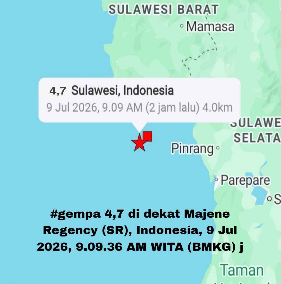 GEMPA 4,7 GUNCANG SULBAR